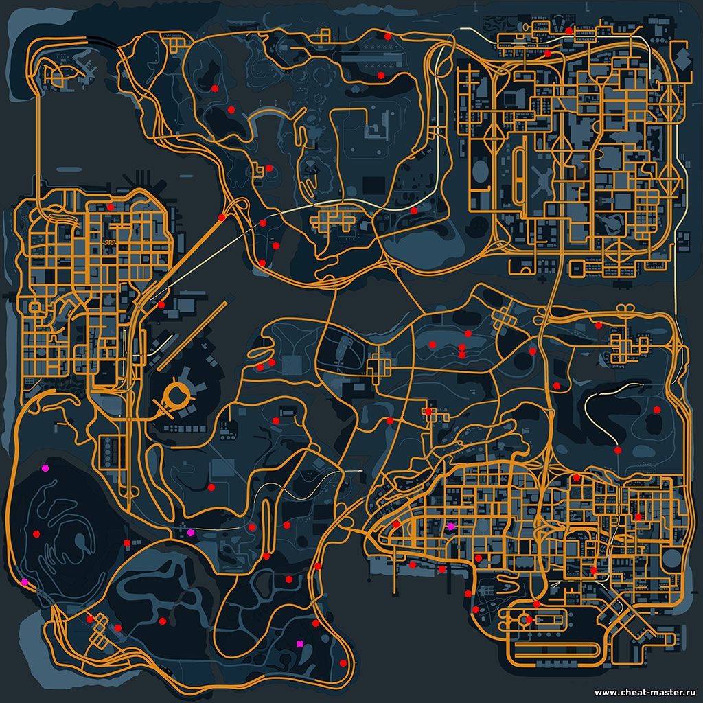 Карта рп города